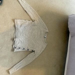 Elbow patch cashmere sweater